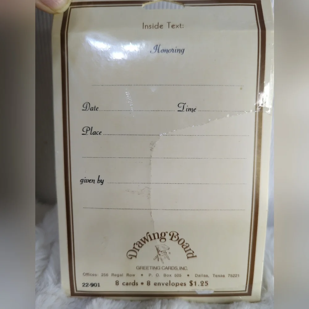 Vintage 25th Anniversary Invitations‎ 4 Pks Of 8 Unopened Ivory And Silver